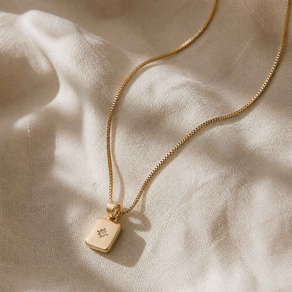 Camille Gold Pavé Necklace