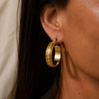 Imperial Grecian Hoop Earrings