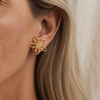 Celestine Flower Accent Earrings