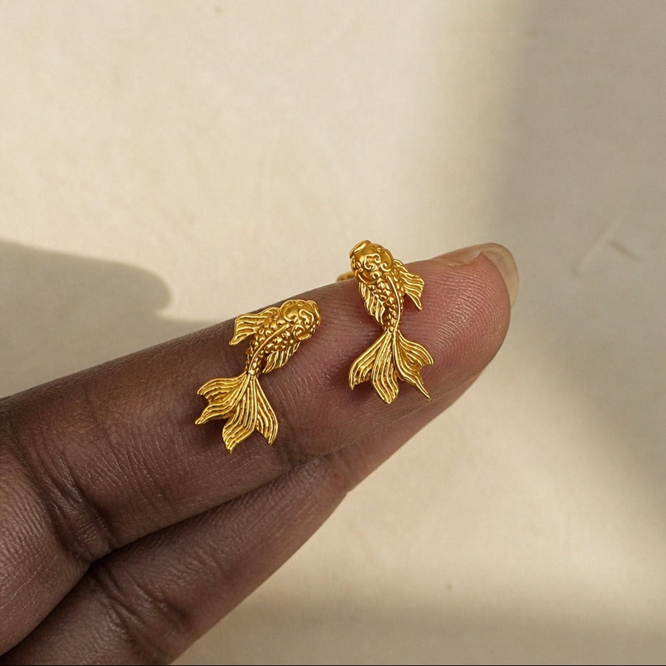 Koi Fish Statement Earrings