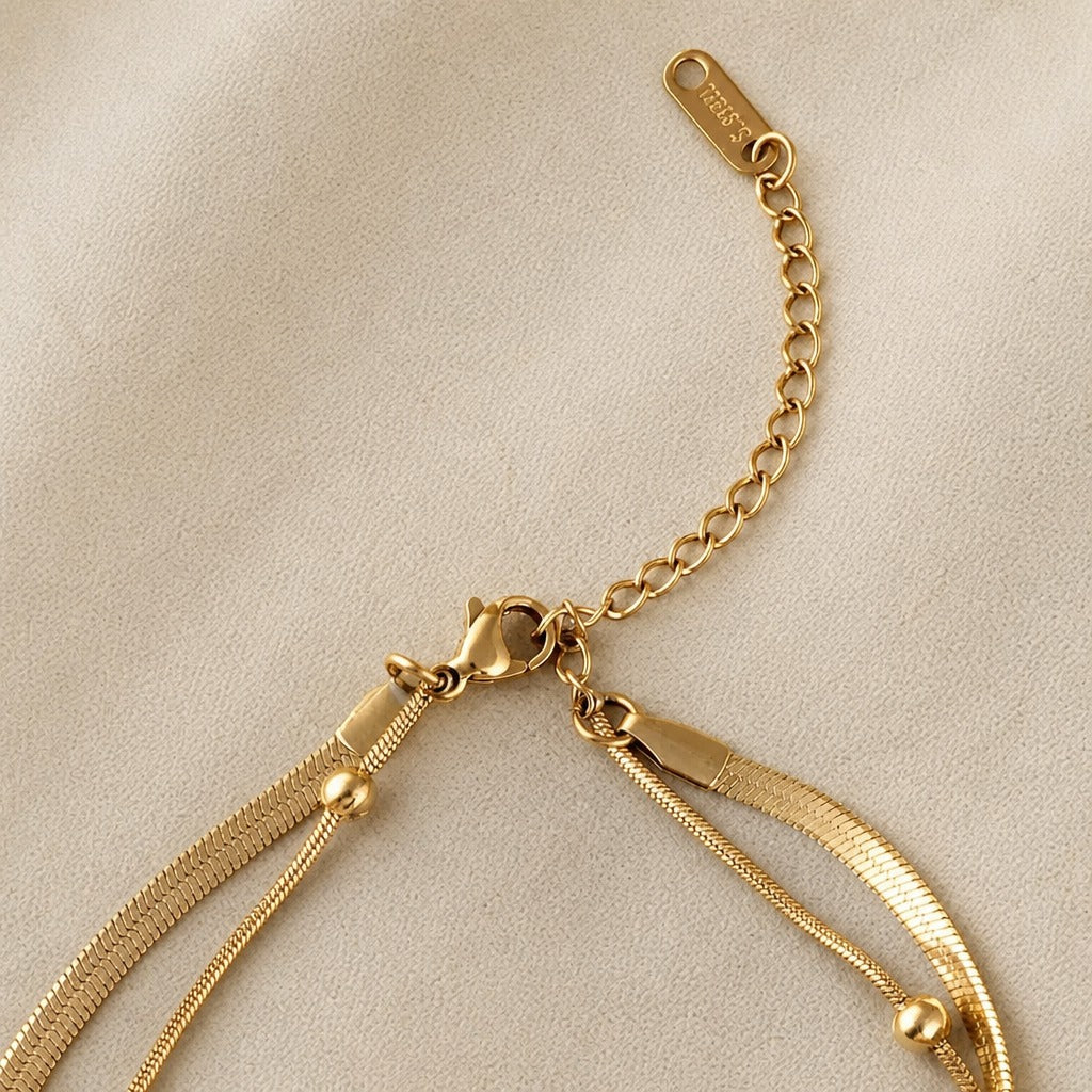 Opulent Layered Anklet Chain