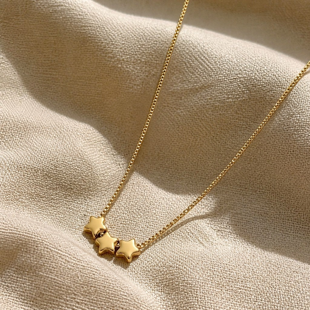 Celestial Triple Star Necklace