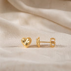 Beverly Heart Stud Earrings