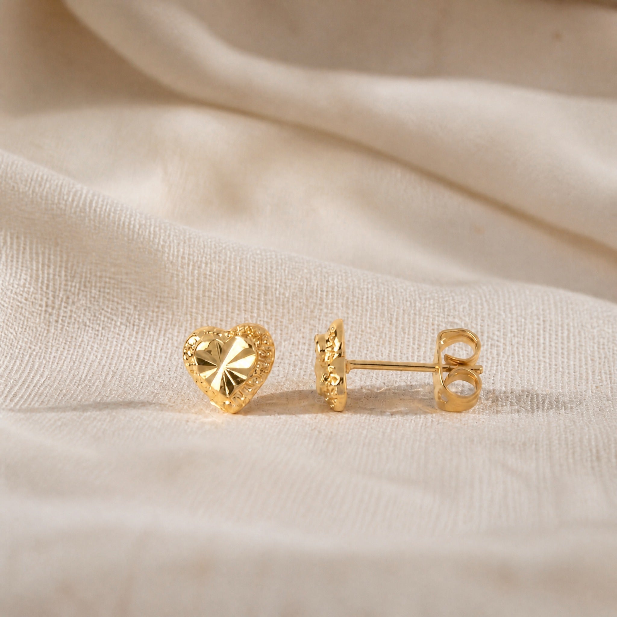 Beverly Heart Stud Earrings
