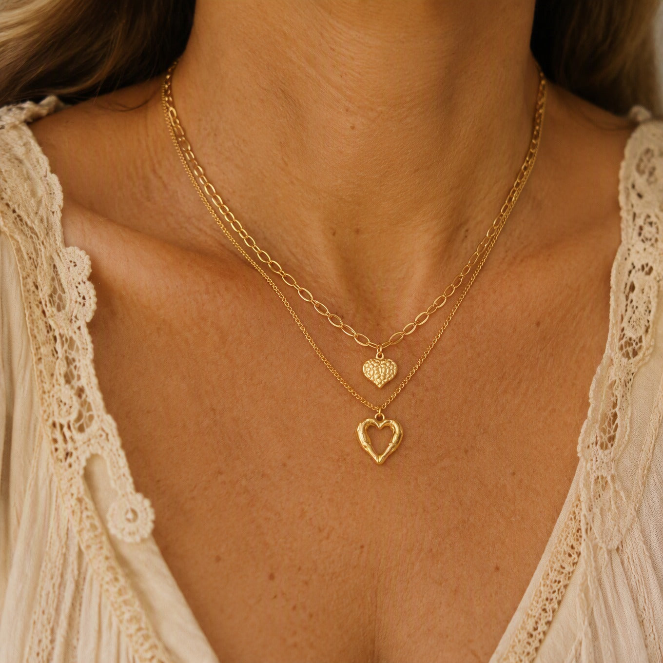 Celeste Double Chain Necklace