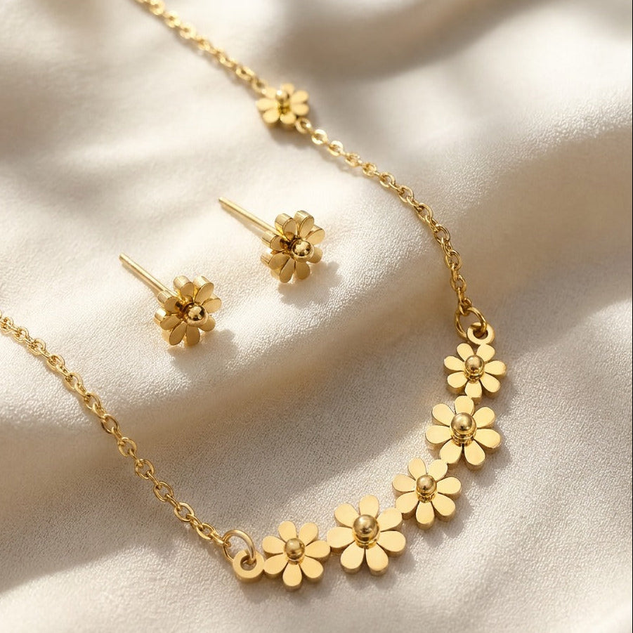 Bohemian Daisy Jewelry Set