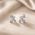 Crystal Chic Leaf Earrings