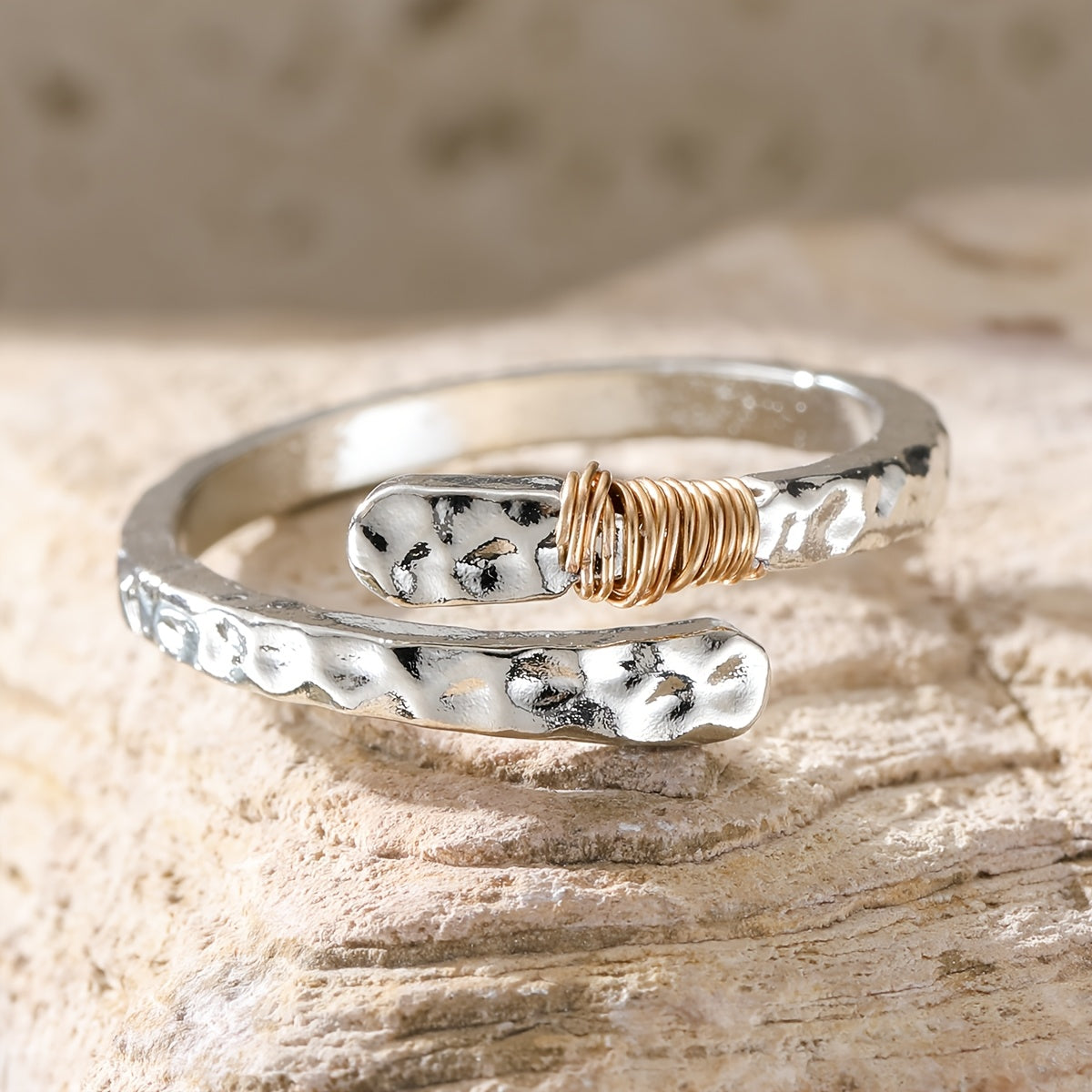 Timeless Hammered Statement Ring