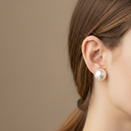 The Statement Pearl Stud Earrings