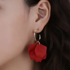 Delicate Floral Hoop Earrings