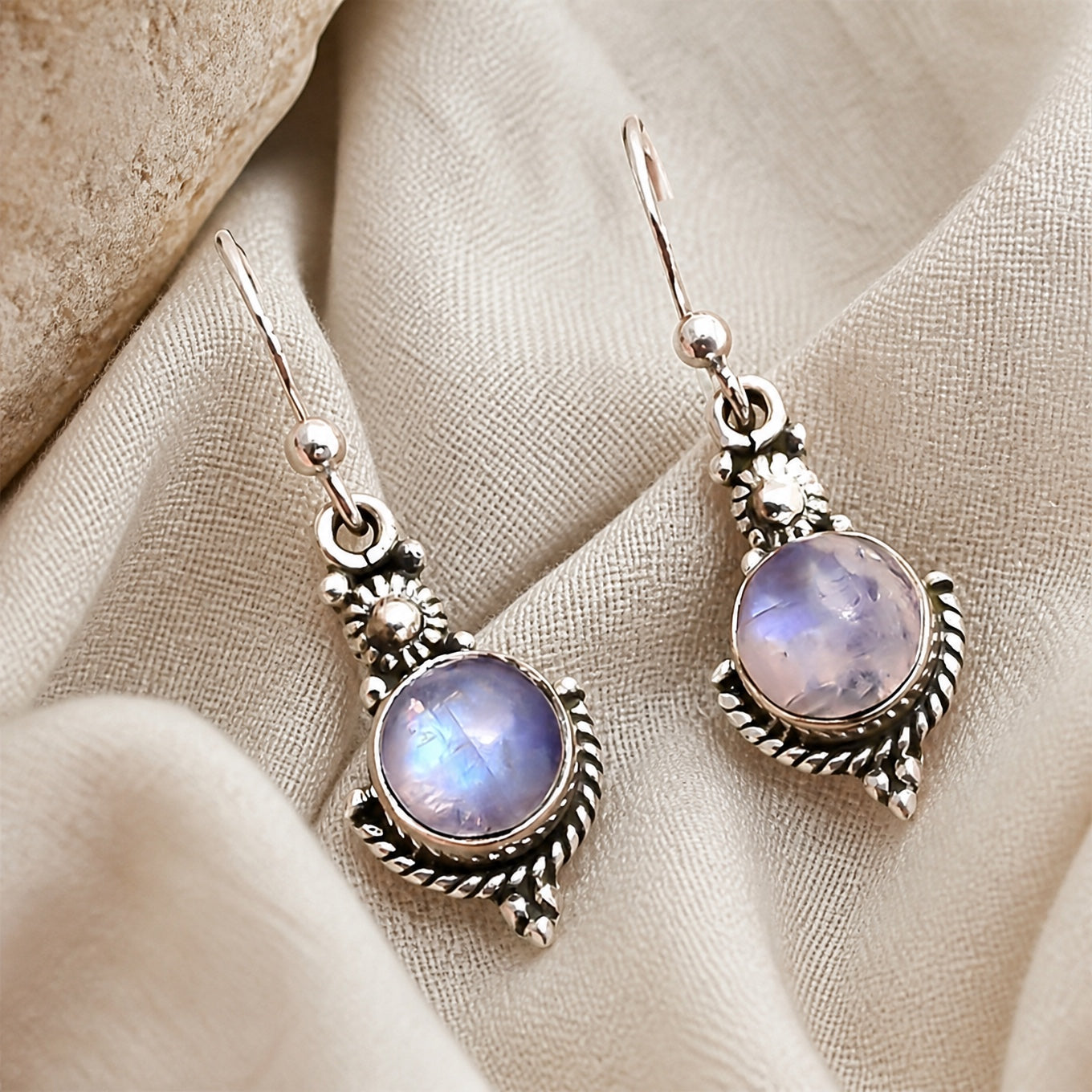 Moonstone Vintage Earrings