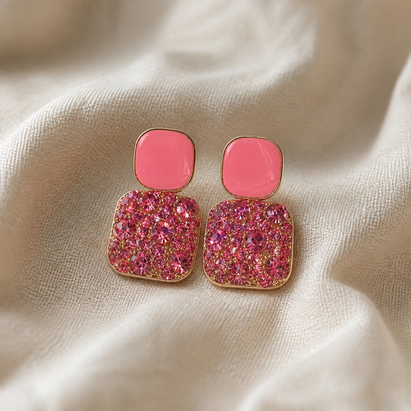 Timeless Square Pendant Earrings