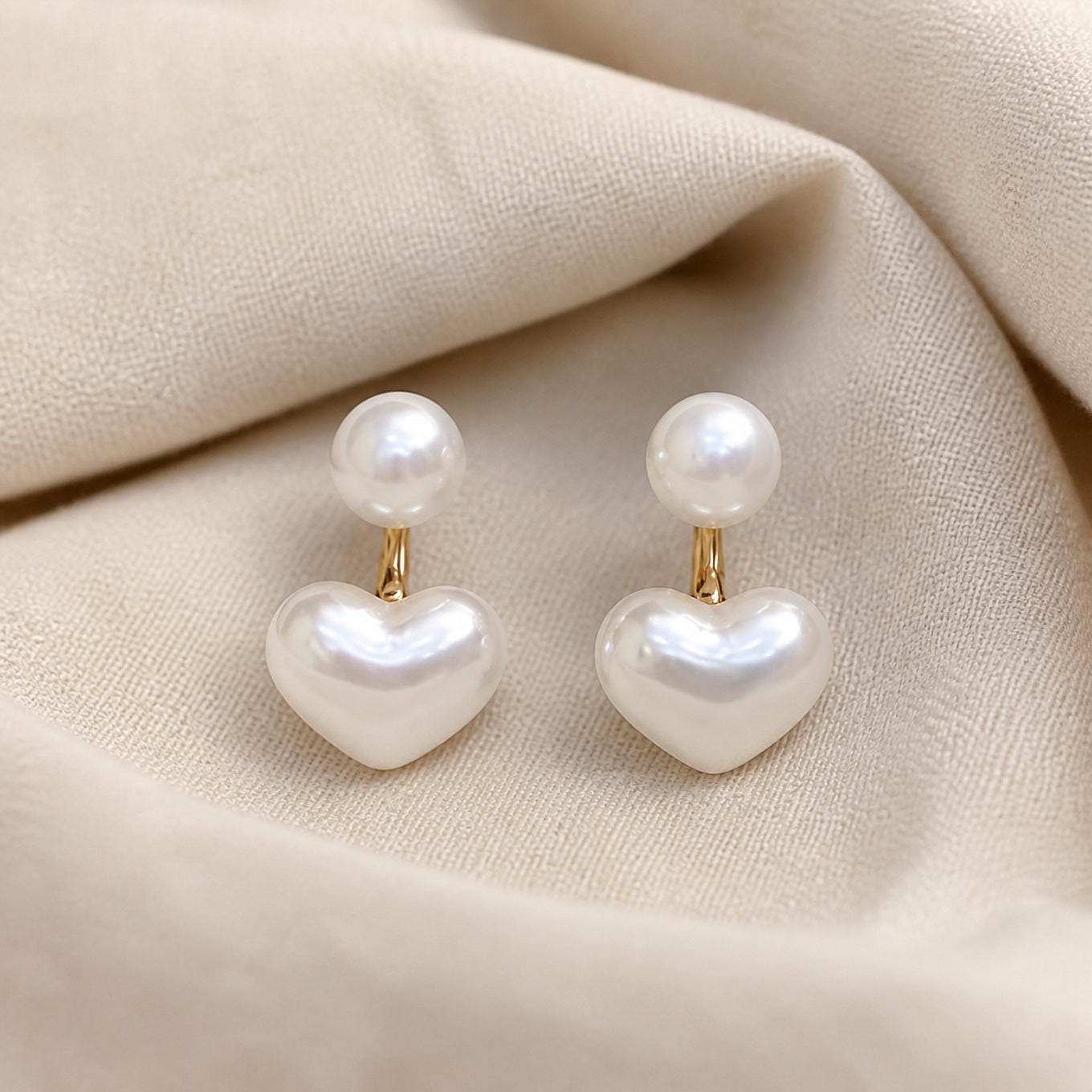Classic Heart Stud Earrings