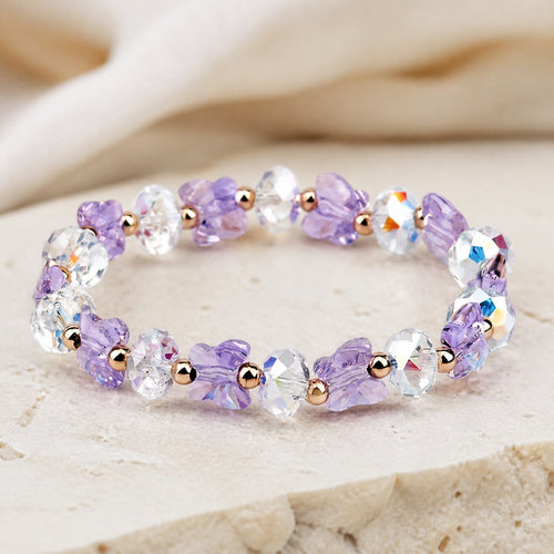 Butterfly Charm Beaded Bracelet