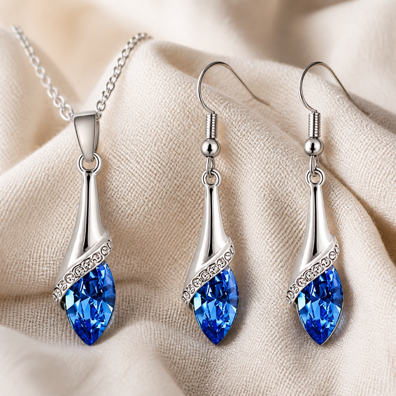 Vintage Silver Eye Drop Set