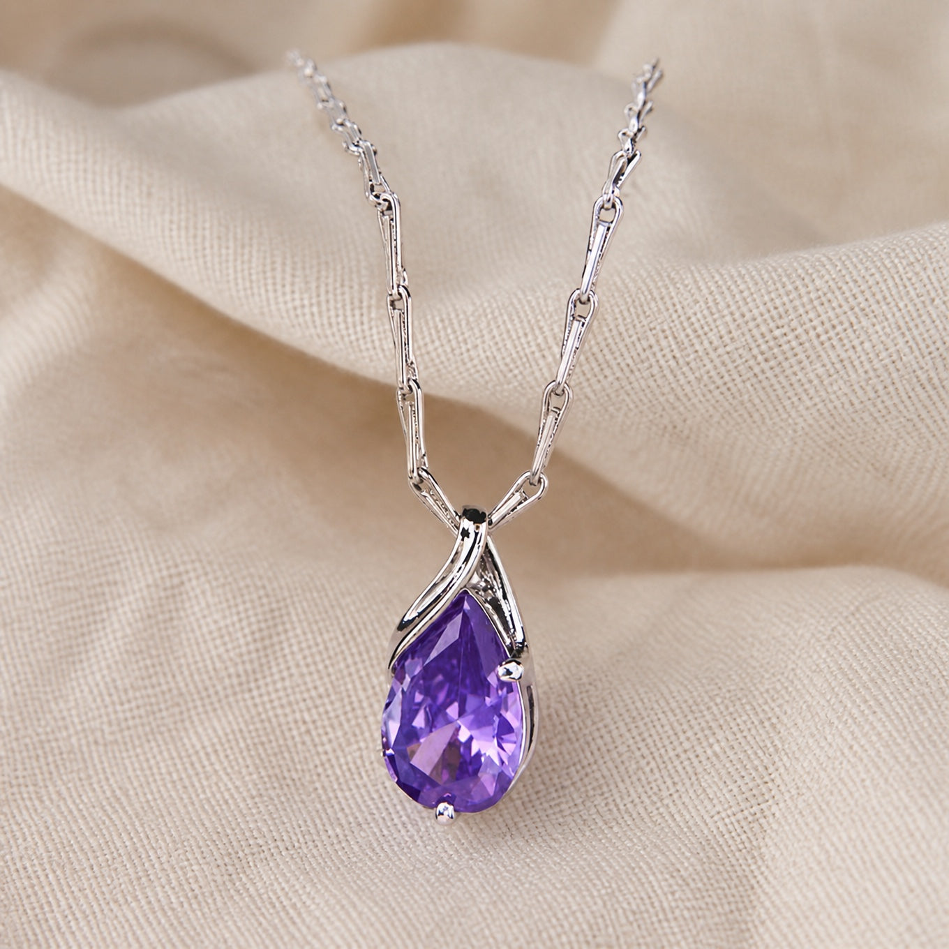 Opulent Amethyst Pendant Necklace