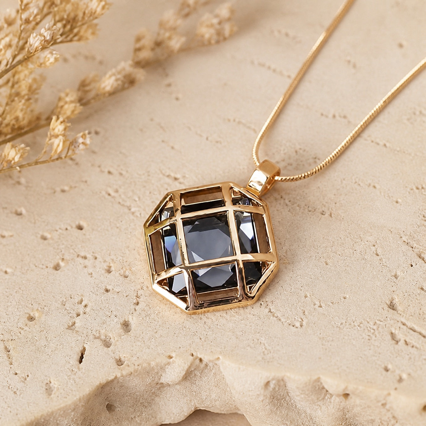 Classic Glass Pendant Necklace
