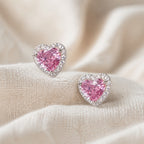 Delicate Zirconia Heart Earrings