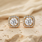 Minimalist Zirconia Square Earrings