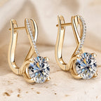 Solitaire Twisted Pearl Earrings