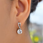 Solitaire Twisted Pearl Earrings