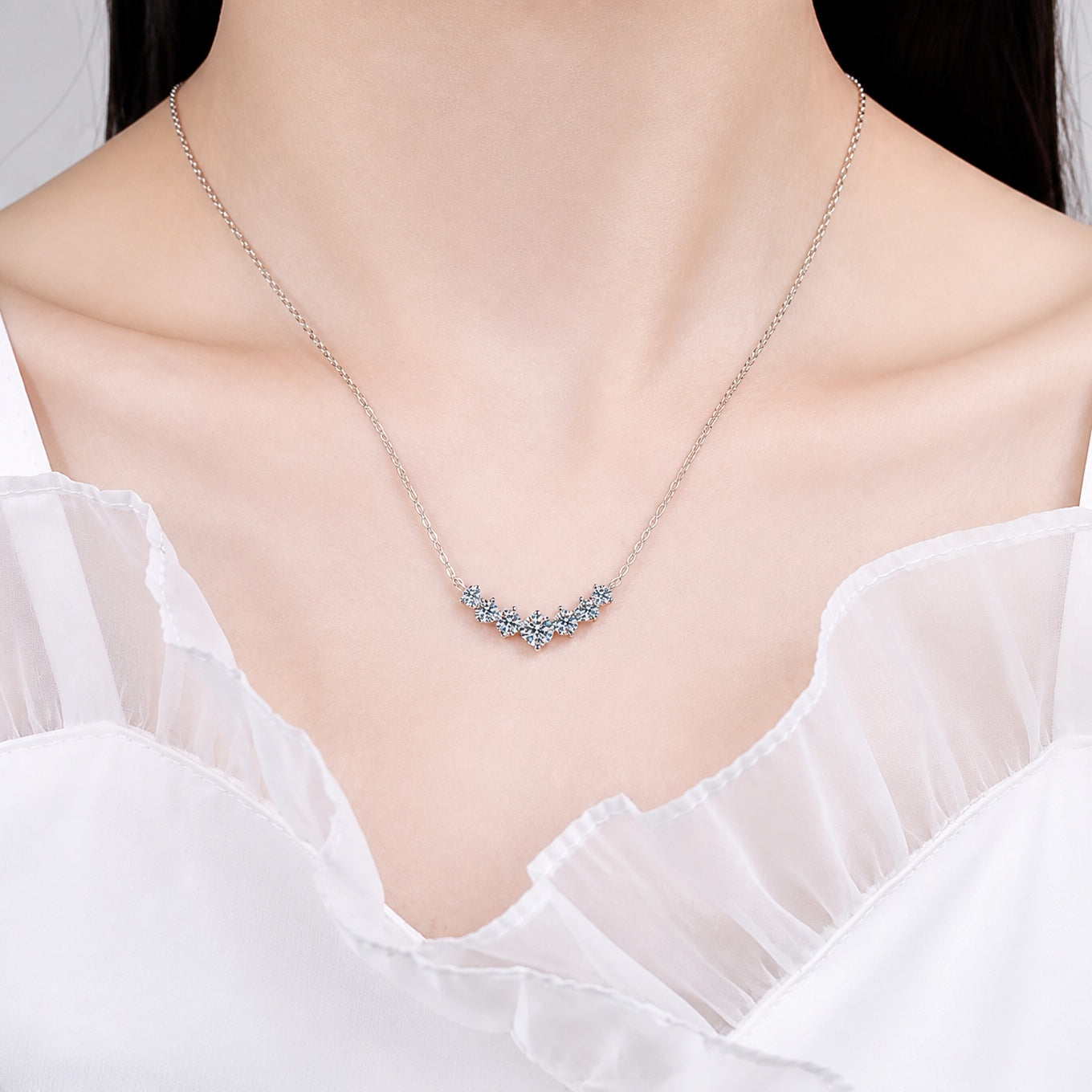 Elite Chevron Crystal Necklace