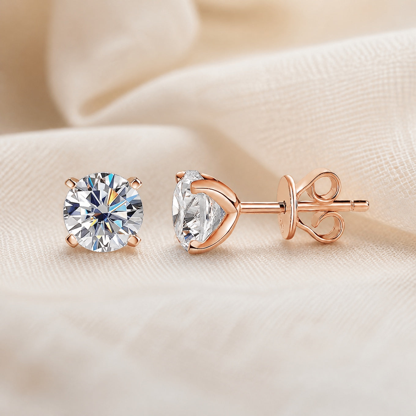 Classic Moissanite Stud Earrings