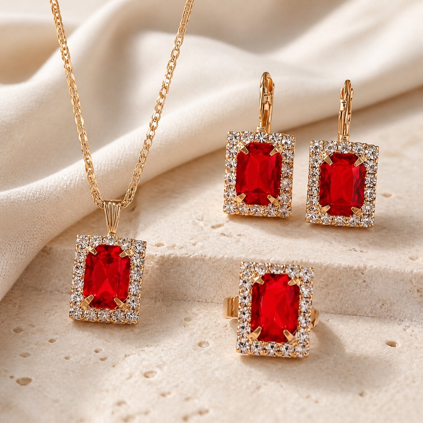 Luxe Square Crystals Set