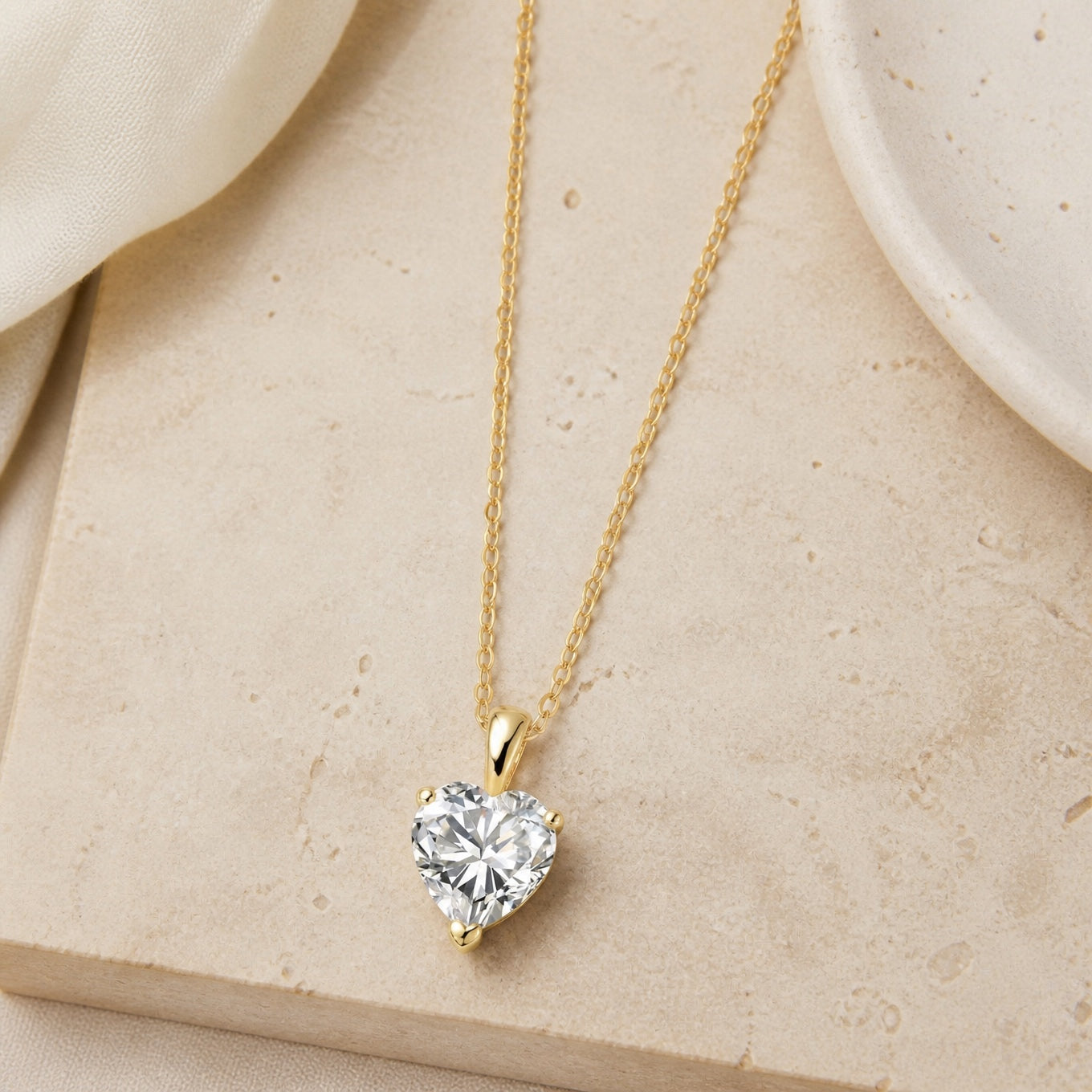Heart Cut Crystal Necklace