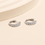 Shimmering Crystal Hoop Earrings