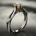 Vintage Gold Crystal Ring