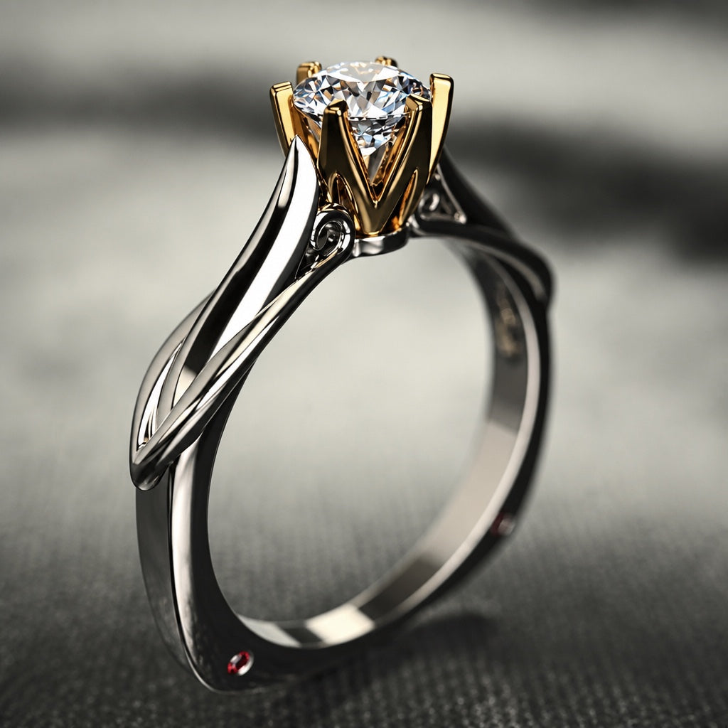 Vintage Gold Crystal Ring