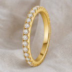 Minimalist Paved Crystal Ring