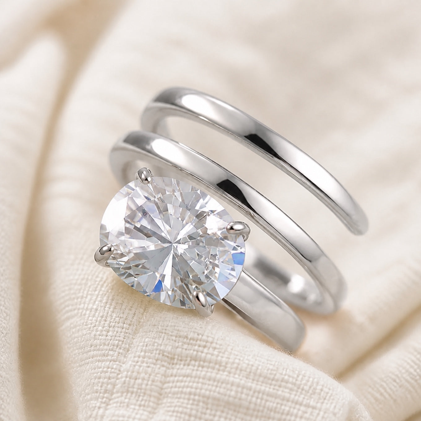Sophisticated Twisted Solitaire Ring
