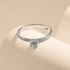 Delicate Square Zirconia Ring