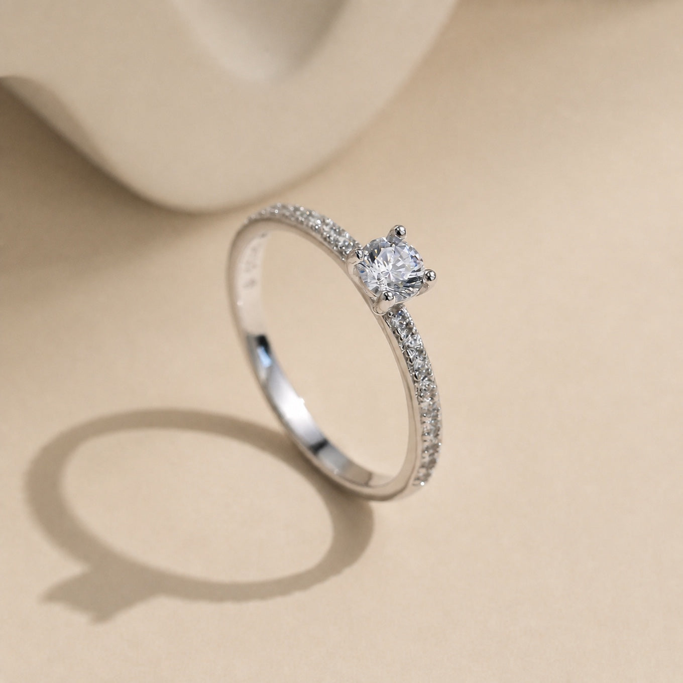 Delicate Square Zirconia Ring