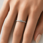 Delicate Square Zirconia Ring