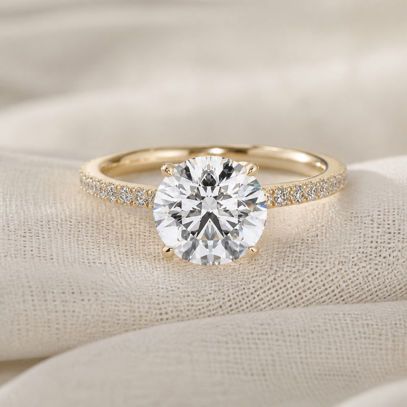 Elite Cubic Solitaire Ring