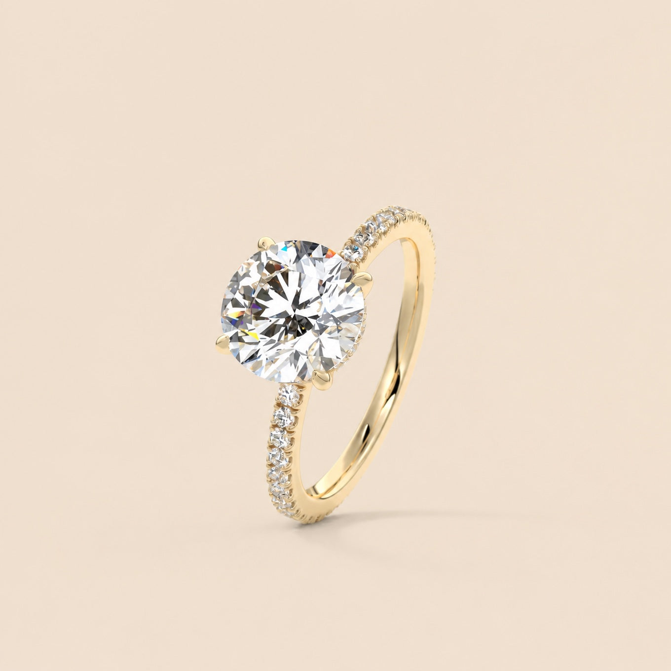 Elite Cubic Solitaire Ring