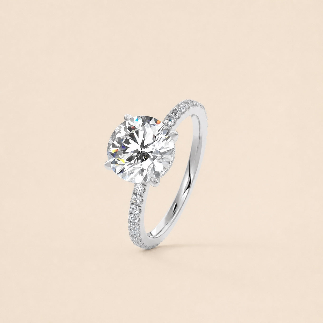 Elite Cubic Solitaire Ring