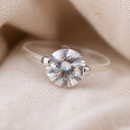 Irregular Fishing Line Crystal Ring
