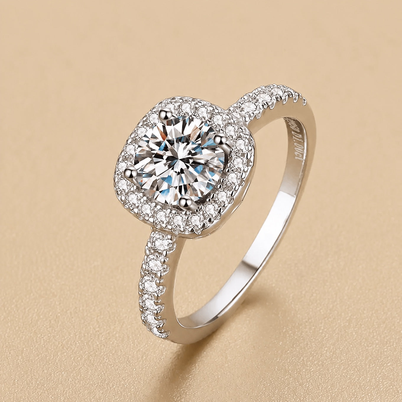 Vintage Square Zirconia Ring