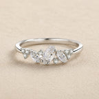 Irregular Marquise Crystal Ring