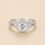 Vintage Sterling Moissanite Ring
