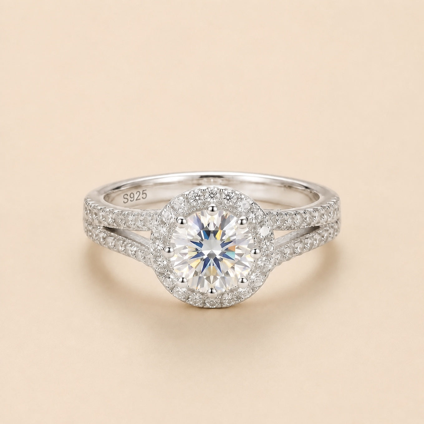 Vintage Sterling Moissanite Ring