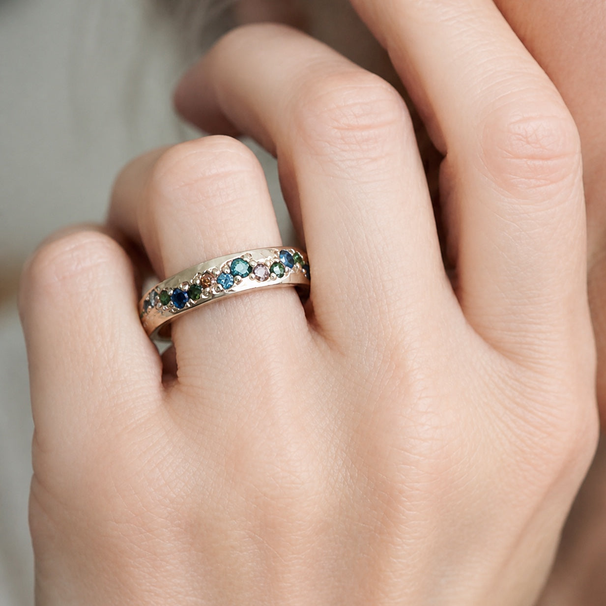 Radiant Zirconia Gold Ring