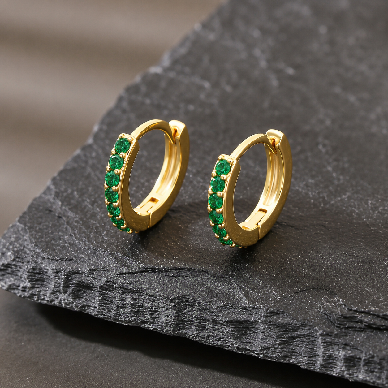 Lavish Gold Tone Earrings