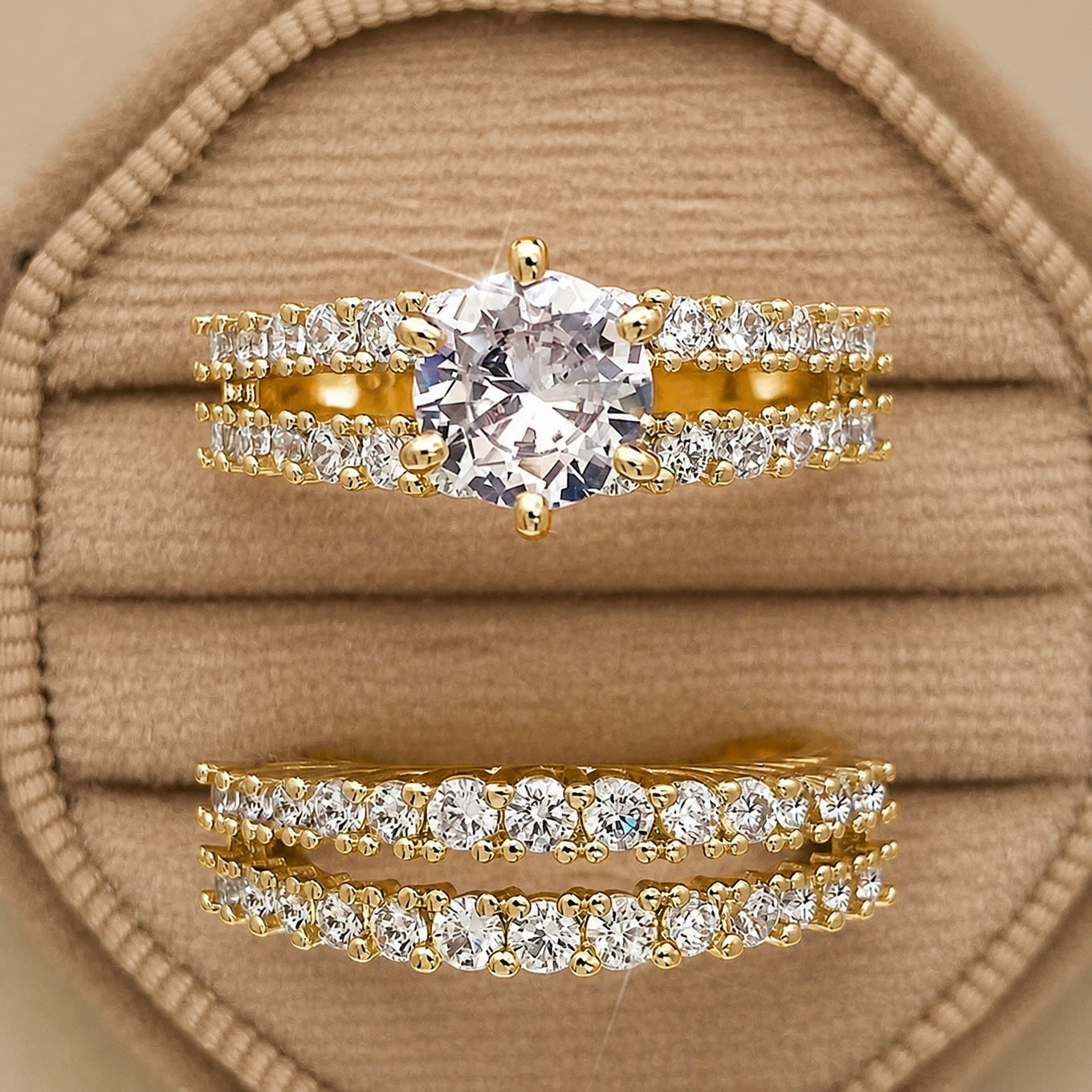 Radiance Crystal Ring Set