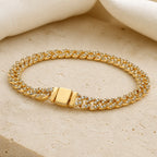 Pave Cuban Gold Bracelet