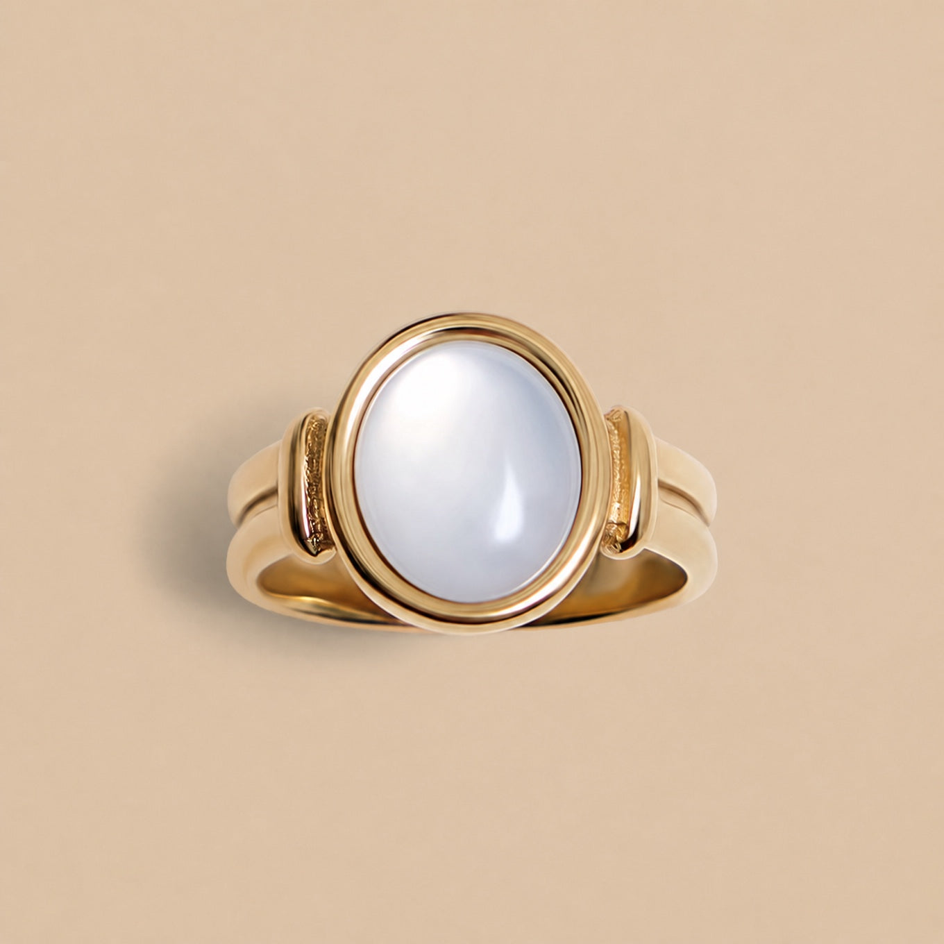 Elegant Pearl Gold Ring